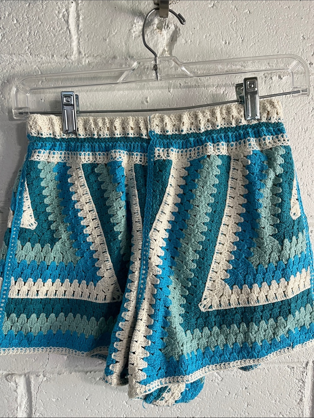 Rebellion Again Crochet Cropped Tank Top with Shorts- Juniors Small - Picture 4 of 7